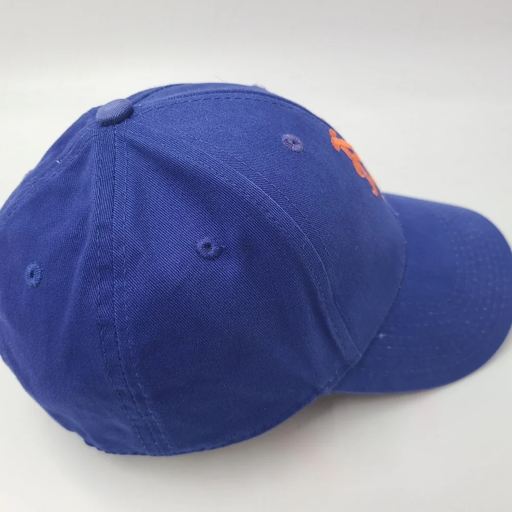 Youth New York Mets Hat Adjustable 47 Brand Blue Orange MLB Baseball Logo Boys